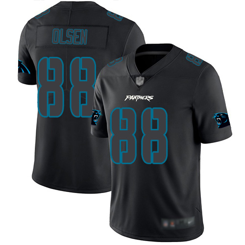 Carolina Panthers Limited Black Men Greg Olsen Jersey NFL Football #88 Rush Impact->carolina panthers->NFL Jersey